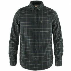 Großhandel 🤩 Fjällräven Övik Flannel Flanellhemd Dark Grey Herren 😍