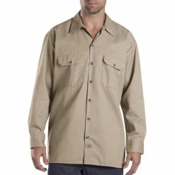 Top 10 😍 Dickies Work 👚 Shirt Langarm-Hemd Khaki Herren ⌛