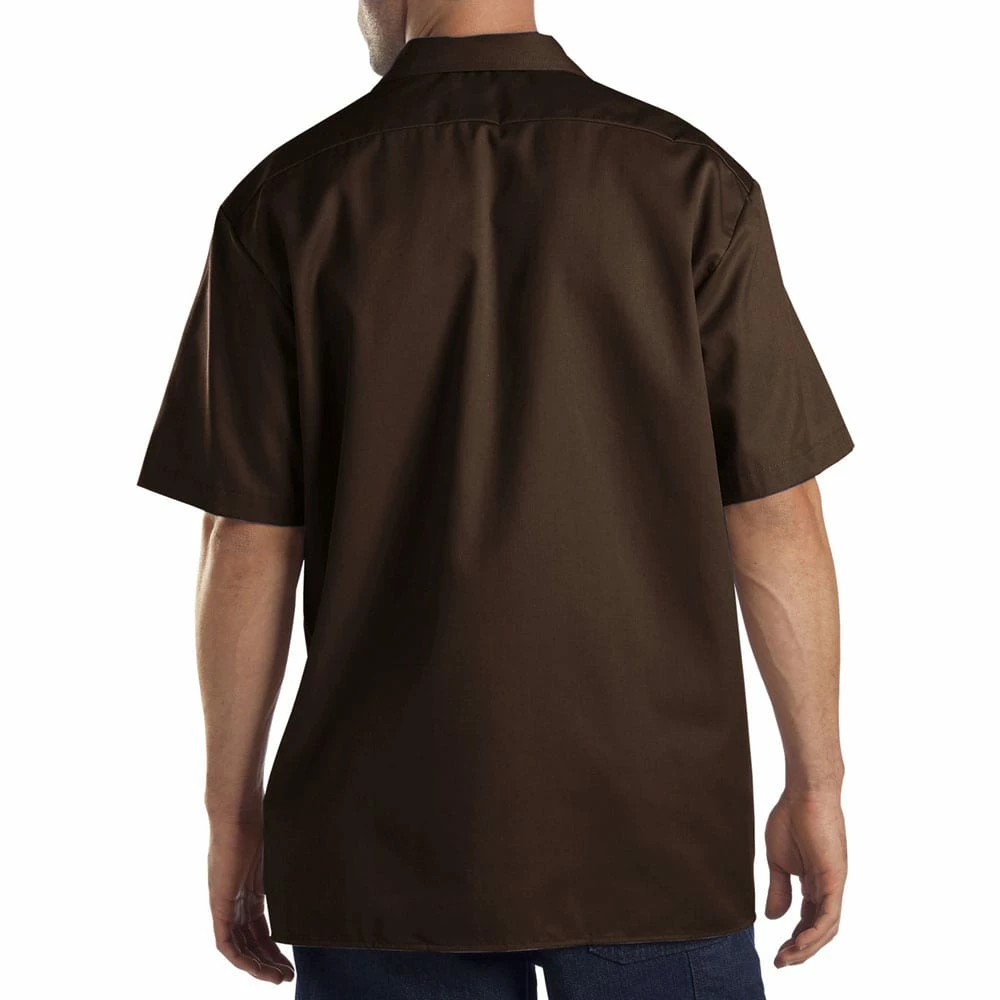 Coupon 😉 Dickies Work 👚 Shirt Kurzarm-Hemd Dark Brown Herren 🎉 – Bild 3