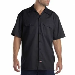 Schlussverkauf ❤️ Dickies Work 👚 Shirt Kurzarm-Hemd Black Herren 🥰