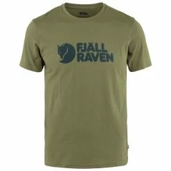 Am billigsten 🧨 Fjällräven Logo T-Shirt Caper Green Herren 🤩