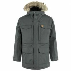 Bestpreis 👍 Fjällräven Nuuk Parka Schneeparka Basalt Herren 👏