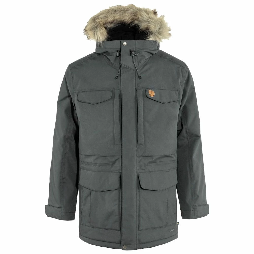 Bestpreis 👍 Fjällräven Nuuk Parka Schneeparka Basalt Herren 👏