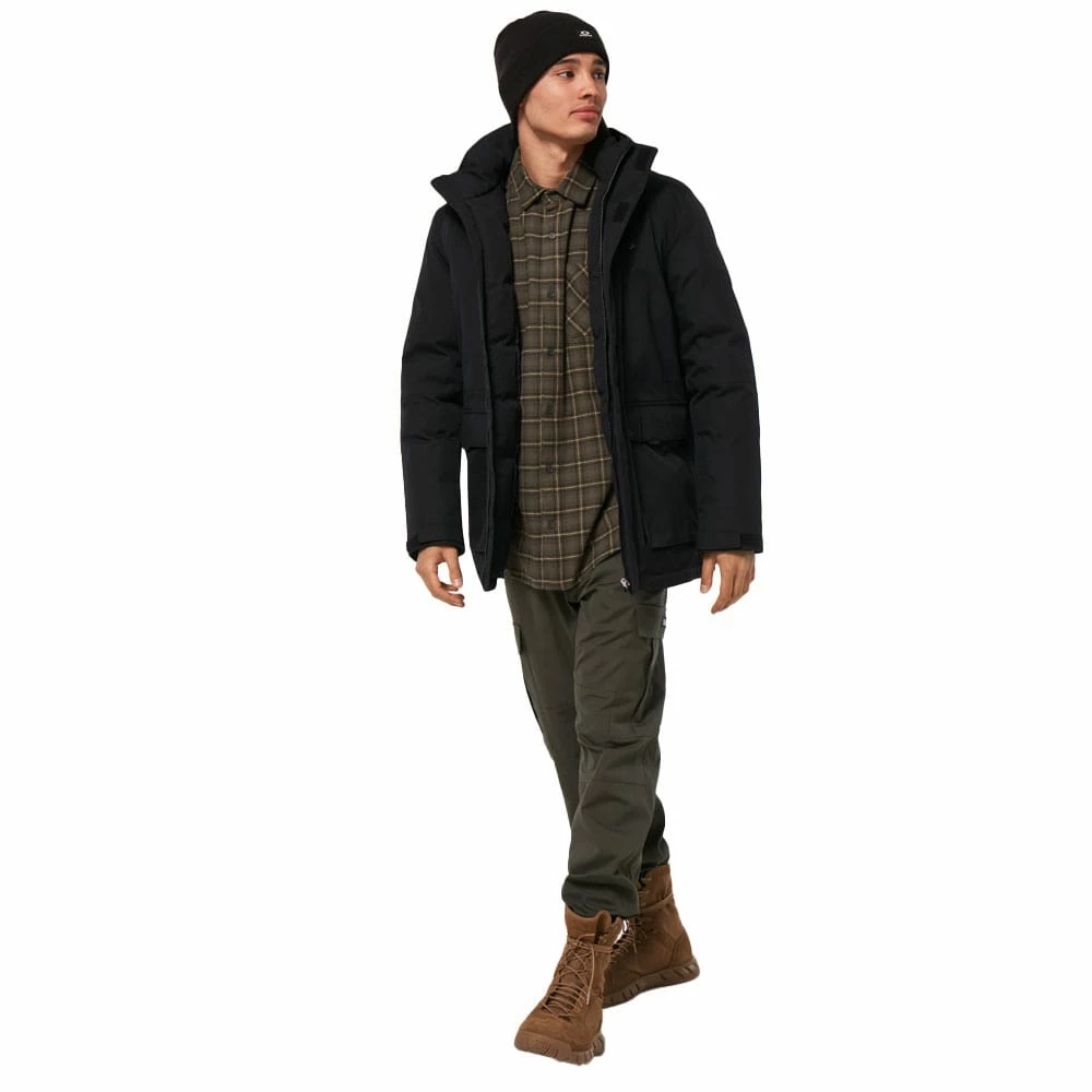 Bestes Angebot 😉 Oakley Long City Parka Mantel Blackout Herren ⌛ – Bild 4