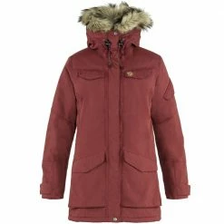 Brandneu 🌟 Fjällräven Nuuk Parka Winterparka Red Oak Damen 🎁