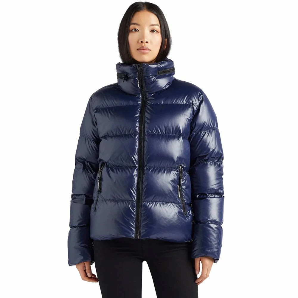 Großhandel 👍 Khujo Zeliha Fake Down Winterjacke Shiny Navy Damen 🎉