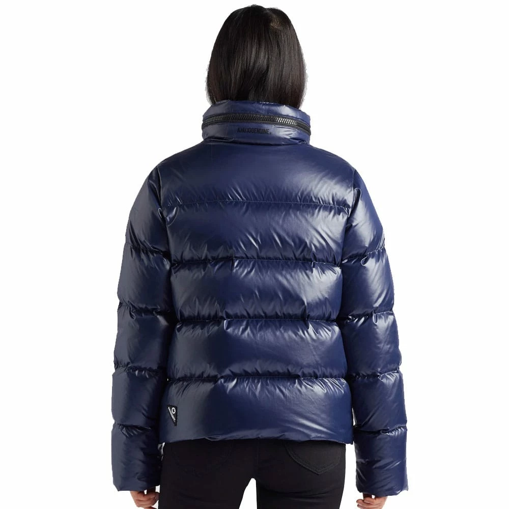 Großhandel 👍 Khujo Zeliha Fake Down Winterjacke Shiny Navy Damen 🎉 – Bild 6