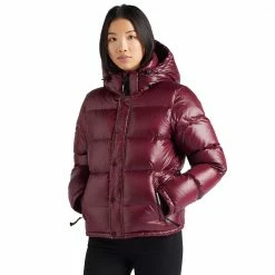 Blitzangebot ✨ Khujo Camille Fake Down Steppjacken Shiny Wine Damen 🤩