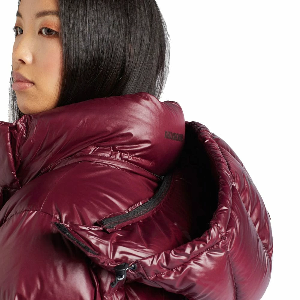 Blitzangebot ✨ Khujo Camille Fake Down Steppjacken Shiny Wine Damen 🤩 – Bild 5