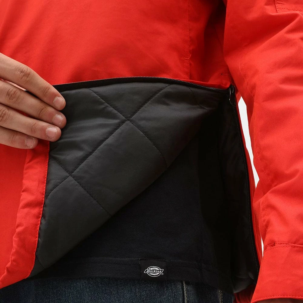 Brandneu 👏 Dickies Belspring Jacke Fiery Red Herren ✔️ – Bild 4
